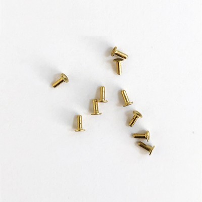 Sideways Brass Eyelet