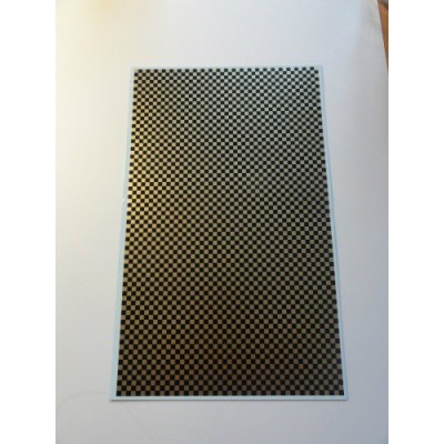 Chequered patten black og gold